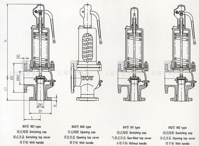 900德标安全阀结构图