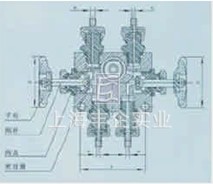 4ZHJ-16T组合液面阀 结构图