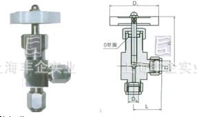 QJ-1B角式气动管路截止阀产品 图1