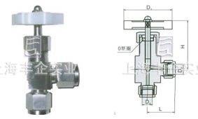 QJ-1B角式气动管路截止阀产品 图2